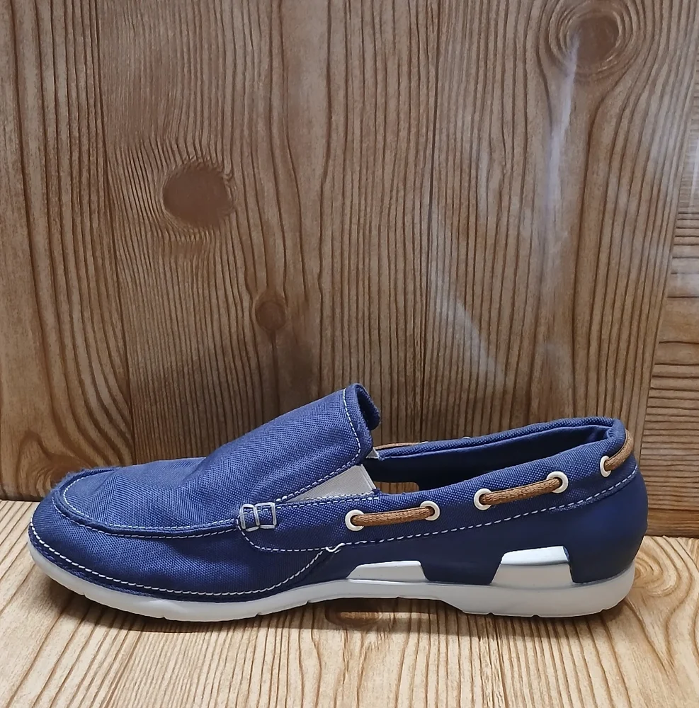 Crocs Men's Blue Casual Loafers - Picture 2 of 16